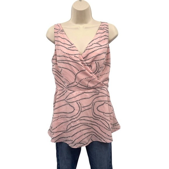 Cabi #273 Sophia Pink Faux Wrap Tank Top Size 4 - Picture 2 of 9